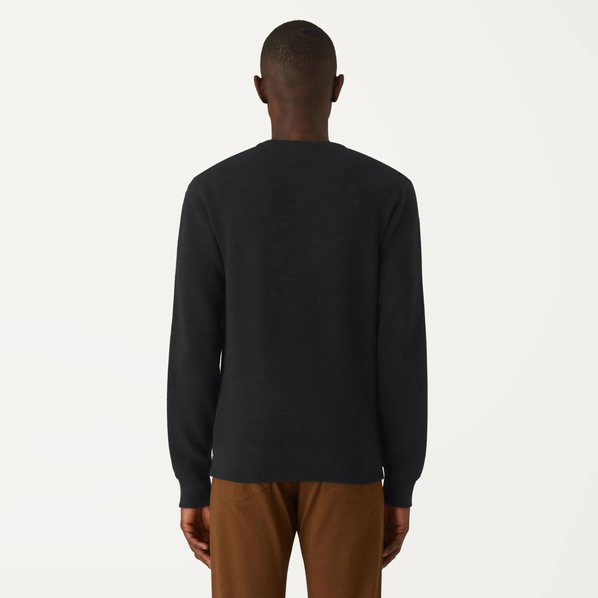 K-WAY Sebastien Easy Care - Knitwear - Pullover - Man - Black Pure Sale