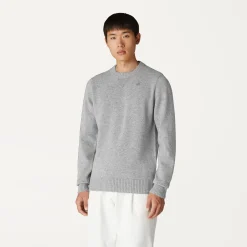 K-WAY Sebastien Lambswool - Knitwear - Pullover - Man - Grey Md Steel New