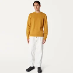 K-WAY Sebastien Lambswool - Knitwear - Pullover - Man - Yellow Sunflower Discount