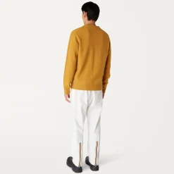 K-WAY Sebastien Lambswool - Knitwear - Pullover - Man - Yellow Sunflower Discount