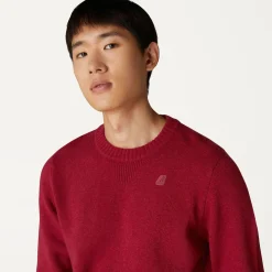 K-WAY Sebastien Lambswool - Knitwear - Pullover - Man - Red Dk Tomato Flash Sale