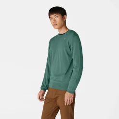 K-WAY Sebastien Merino - Knitwear - Pullover - Man - Green Laurel Flash Sale