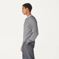 K-WAY Sebastien Merino - Knitwear - Pullover - Man - Beige Greyish Hot