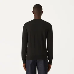 K-WAY Sebastien Merino - Knitwear - Pullover - Man - Black Pure Flash Sale