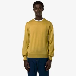 K-WAY Sebastien Merino - Knitwear - Pullover - Man - Yellow Zafferano Store
