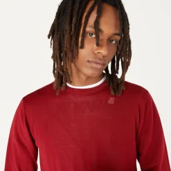 K-WAY Sebastien Merino - Knitwear - Pullover - Man - Red Dk Tomato Best Sale