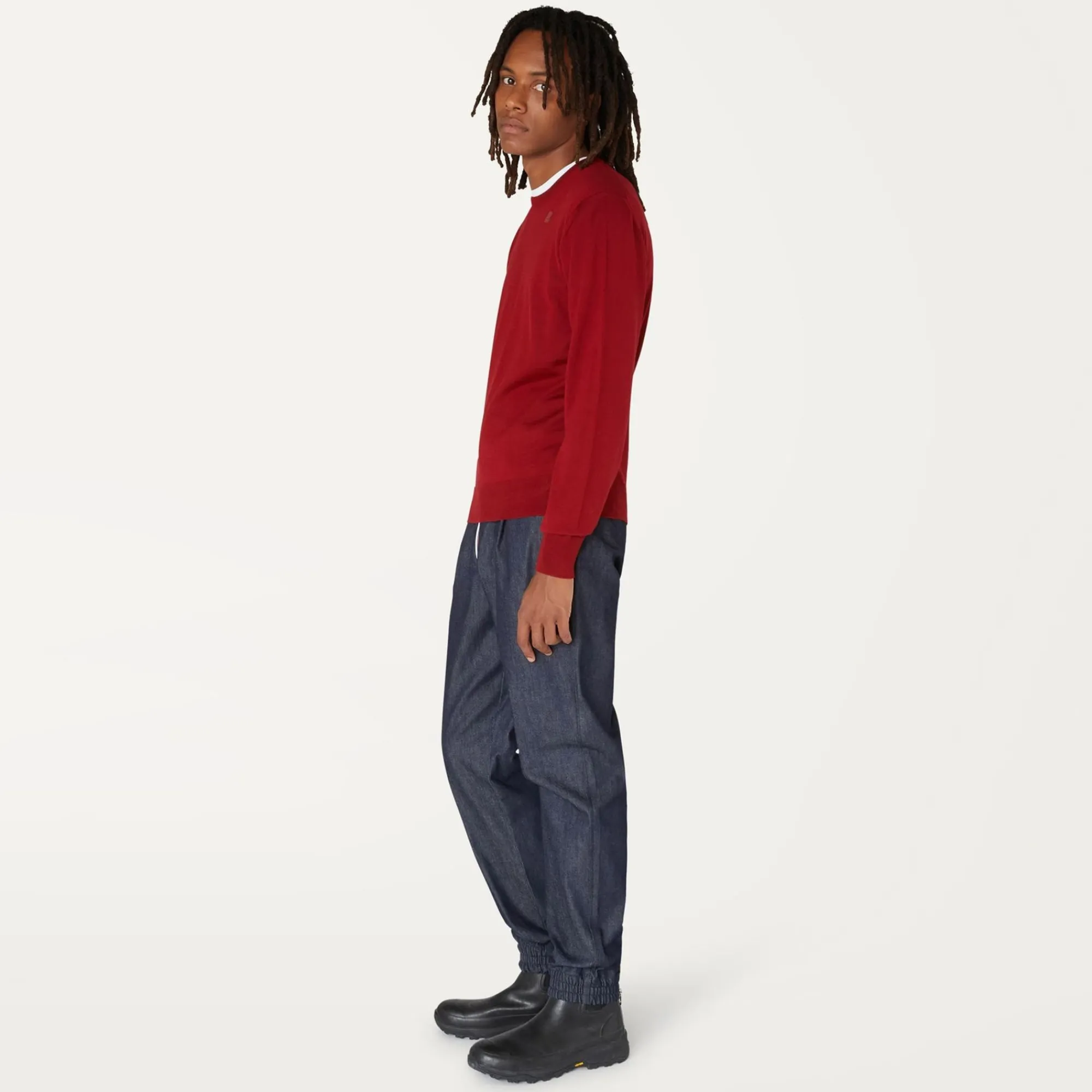 K-WAY Sebastien Merino - Knitwear - Pullover - Man - Red Dk Tomato Best Sale