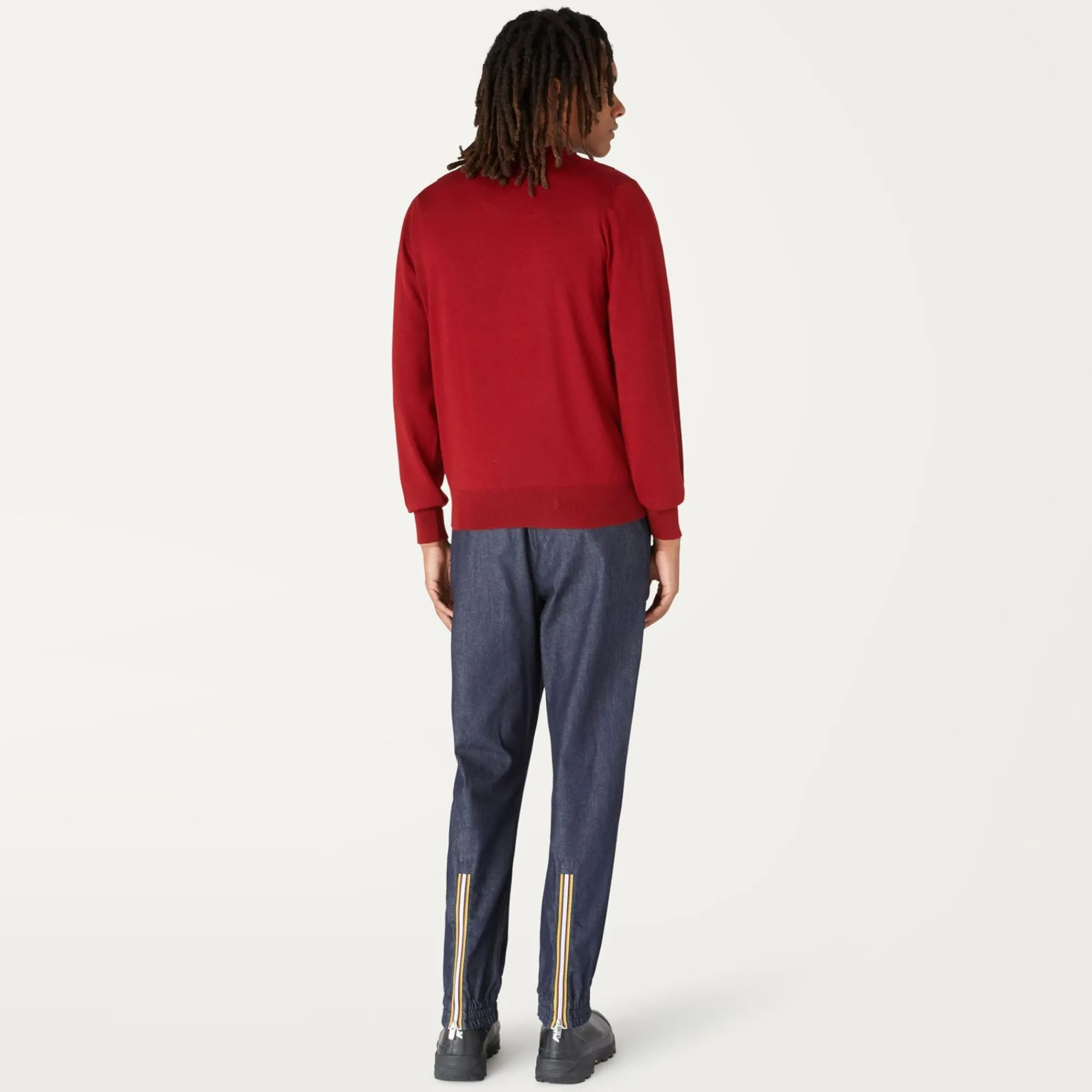K-WAY Sebastien Merino - Knitwear - Pullover - Man - Red Dk Tomato Best Sale