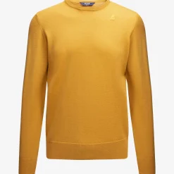 K-WAY Sebastien Merino - Knitwear - Pullover - Man - Yellow Sunflower Clearance