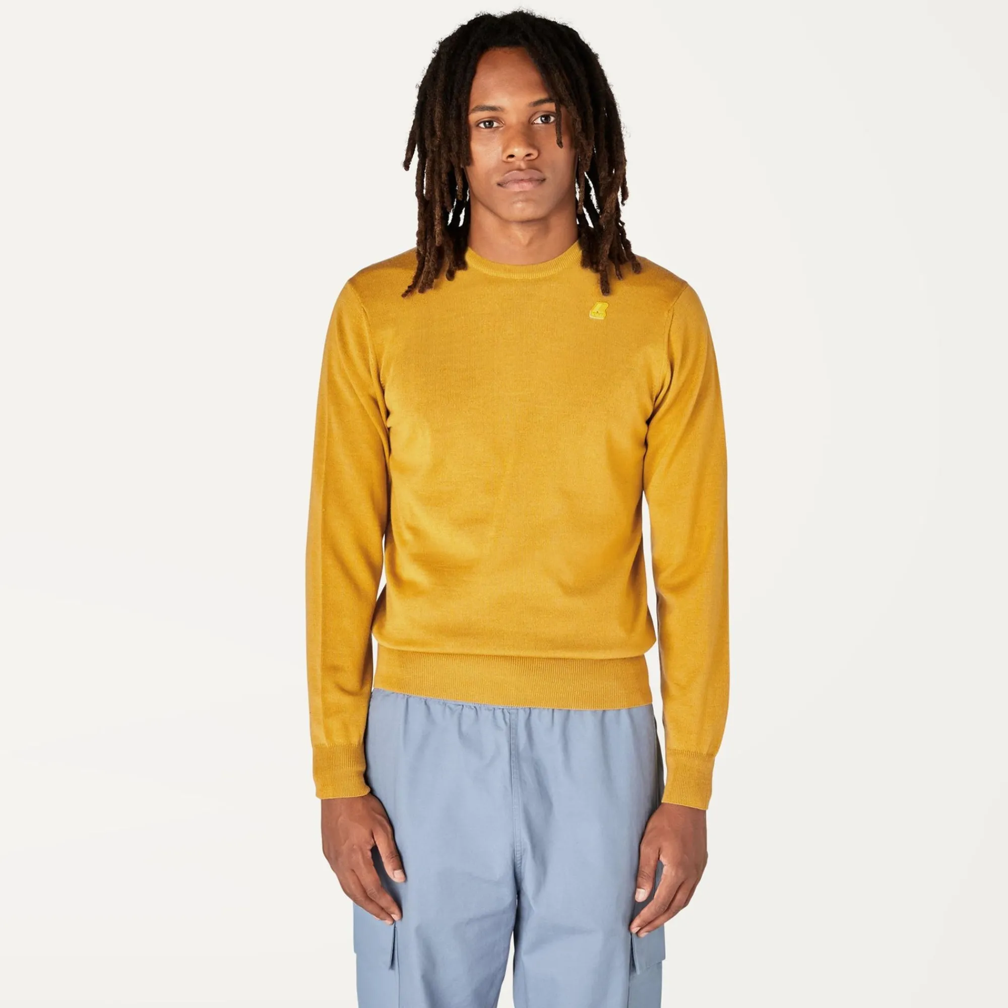 K-WAY Sebastien Merino - Knitwear - Pullover - Man - Yellow Sunflower Clearance