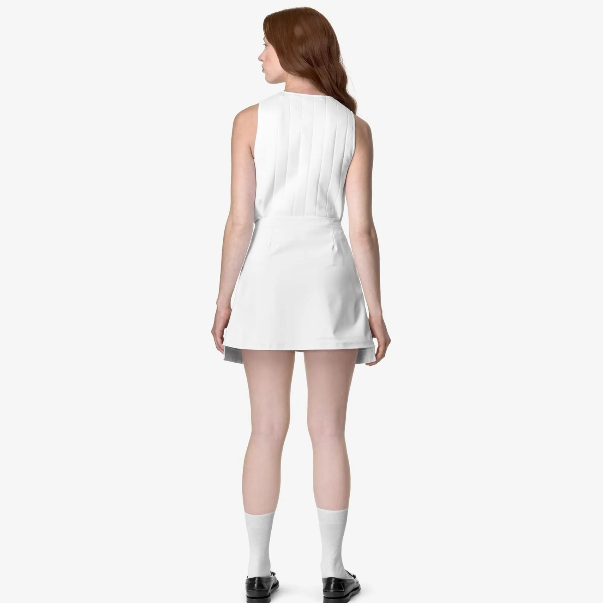 K-WAY Shokiel Pockets Bonded Jersey - Skirts - Short - Woman - White-Grey Cheap