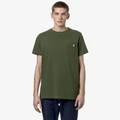 K-WAY Sigur - T-Shirtstop - T-Shirt - Man - Green Cypress Discount