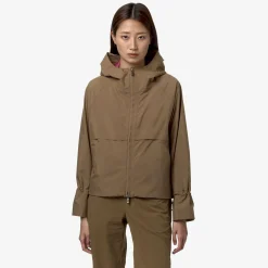 K-WAY Soille Clean Look 3L - Jackets - Short - Woman - Brown Corda-Red Dk Best Sale
