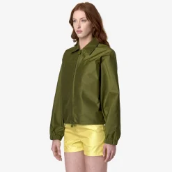 K-WAY Soisir Shantung - Like 2L - Jackets - Short - Woman - Green Sphagnum Shantung Flash Sale