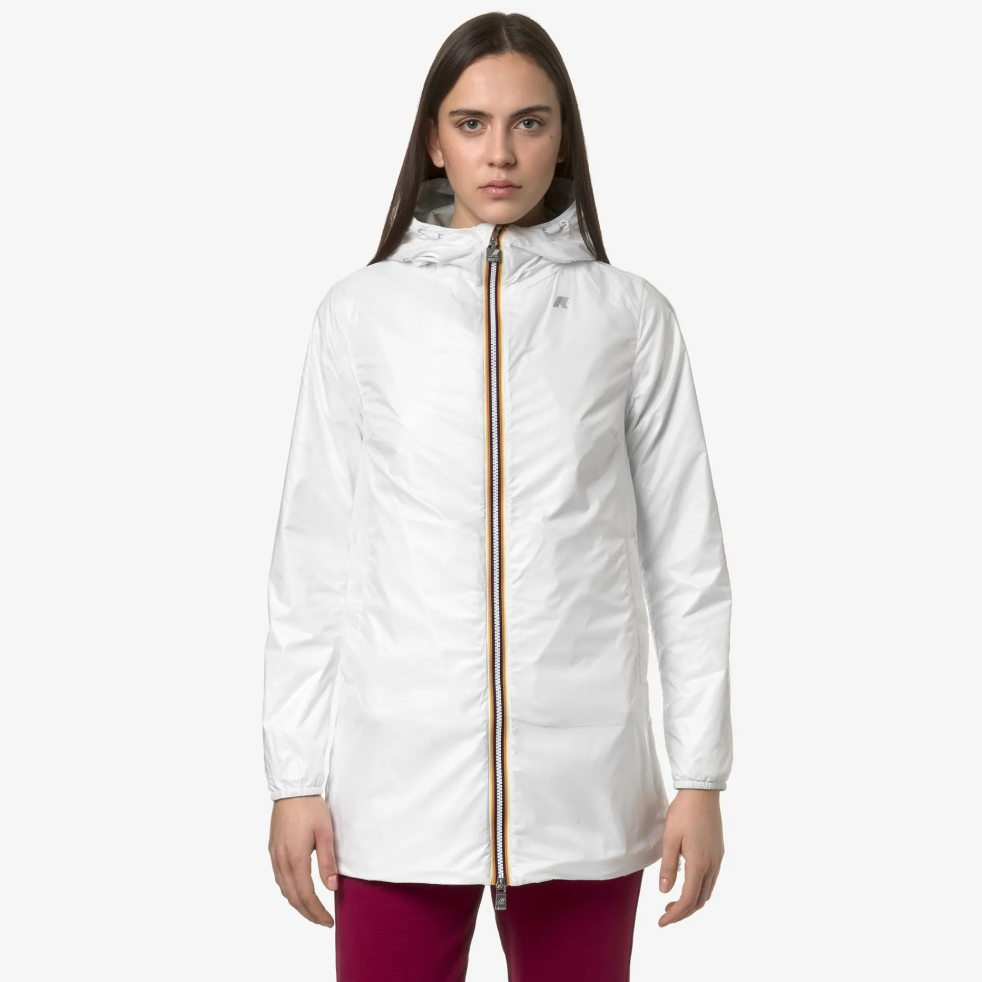 K-WAY Sophie Plus.2 Reversible - Jackets - Mid - Woman - Grey S-White Clearance