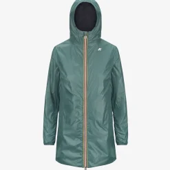 K-WAY Sophie Plus.2 Reversible - Jackets - Mid - Woman - Blue D-Green P Clearance