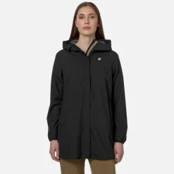 K-WAY Sophie Stretch Dot - Jackets - Mid - Woman - Black Pure Cheap