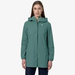 K-WAY Sophie Stretch Dot - Jackets - Mid - Woman - Green Palm Discount