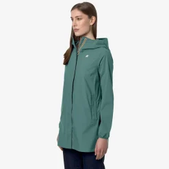 K-WAY Sophie Stretch Dot - Jackets - Mid - Woman - Green Palm Discount
