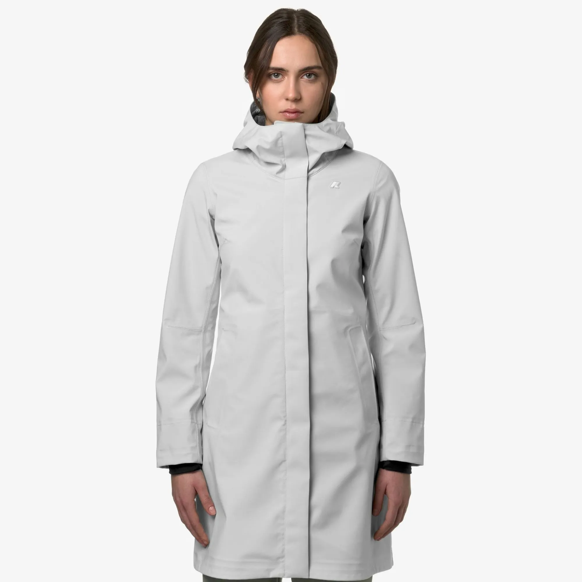 K-WAY Stephy Bonded Jersey - Jackets - 3/4 Length - Woman - White New