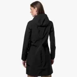 K-WAY Stephy Bonded Jersey - Jackets - 3/4 Length - Woman - Black Pure Sale