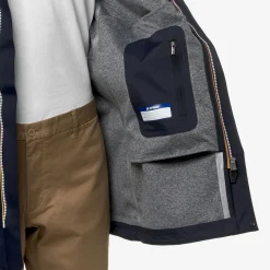 K-WAY Tommy Bonded Jersey - Jackets - 3/4 Length - Man - Blue Depth Clearance