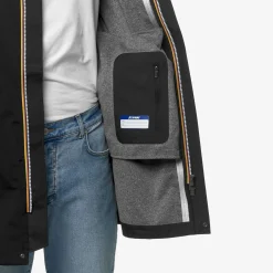 K-WAY Tommy Bonded Jersey - Jackets - 3/4 Length - Man - Black Pure Shop