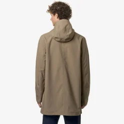 K-WAY Tommy Bonded Jersey - Jackets - 3/4 Length - Man - Beige Taupe Clearance