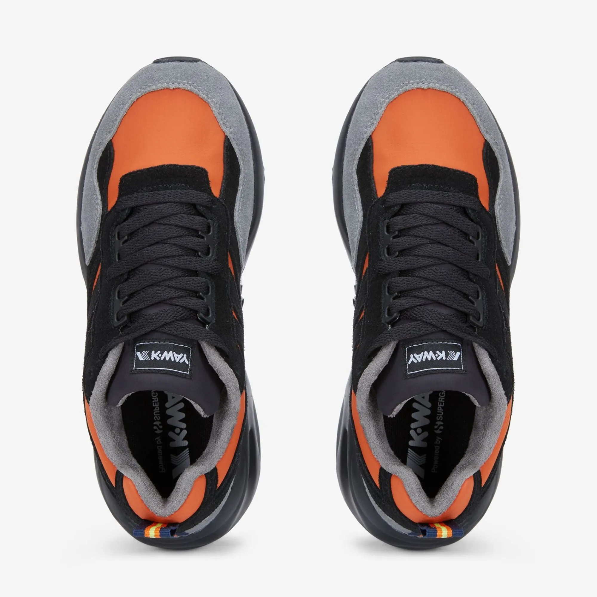 K-WAY Training 3.0 Laces - Sport Shoes - Low Cut - Unisex - Orange-Black-Mid Grey Cheap