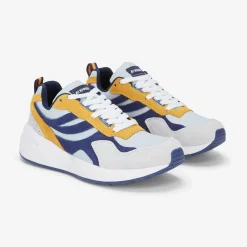 K-WAY Training 3.0 Laces - Sport Shoes - Low Cut - Unisex - Grey Lt-Blue Medieval-Yellow Sunflower Store