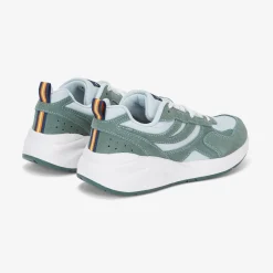 K-WAY Training 3.0 Laces - Sport Shoes - Low Cut - Unisex - Grey Lt-Green Laurel-White Outlet