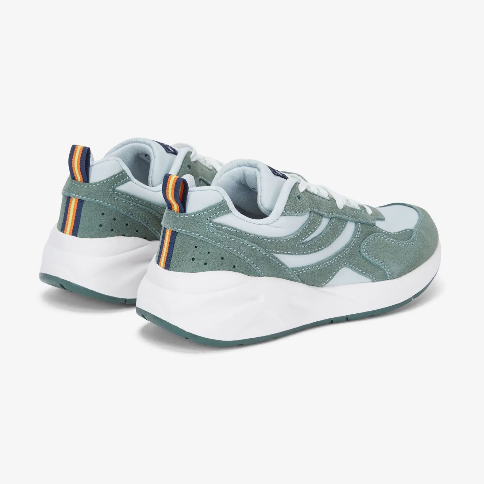 K-WAY Training 3.0 Laces - Sport Shoes - Low Cut - Unisex - Grey Lt-Green Laurel-White Outlet