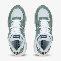 K-WAY Training 3.0 Laces - Sport Shoes - Low Cut - Unisex - Grey Lt-Green Laurel-White Outlet