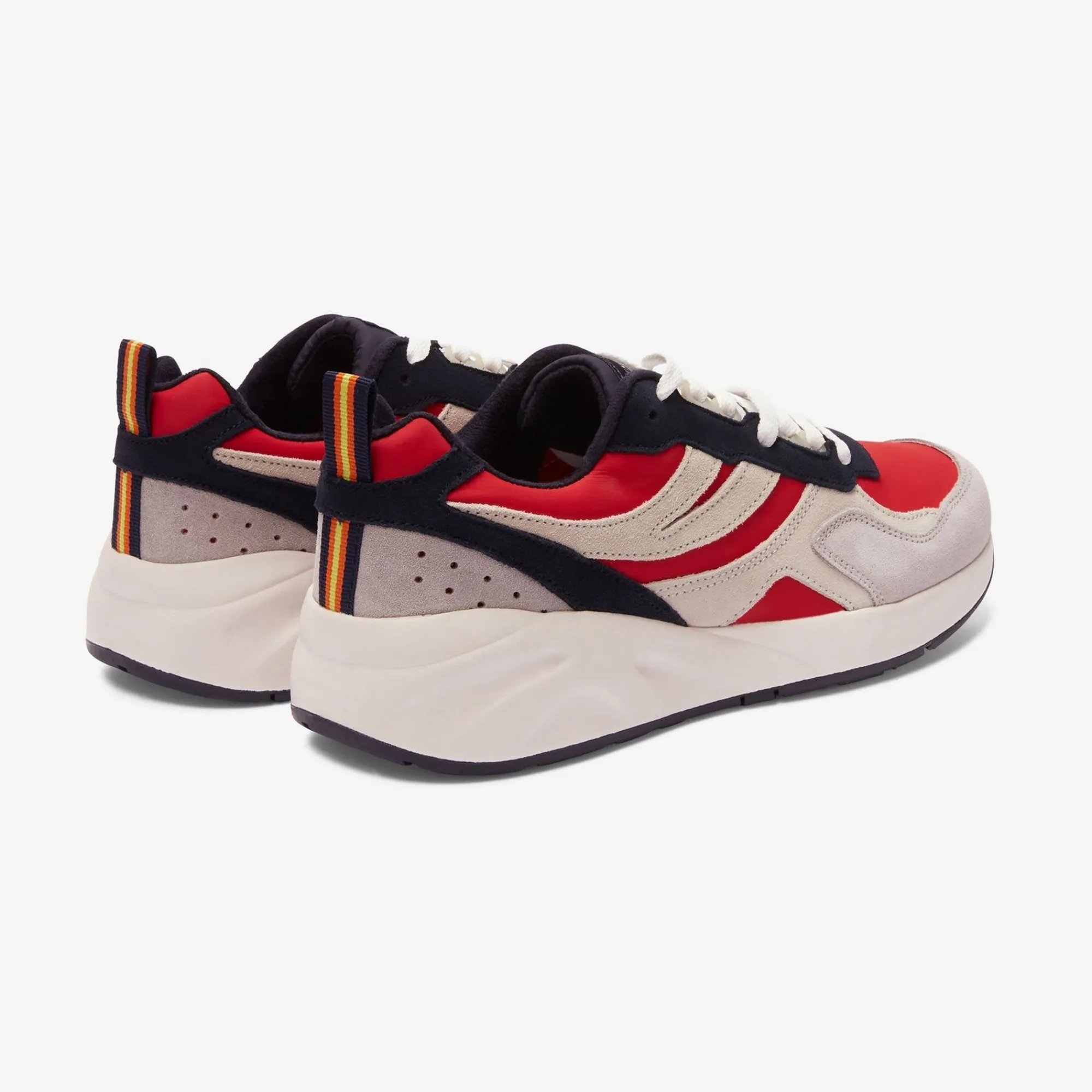 K-WAY Training 3.0 Laces - Sport Shoes - Low Cut - Unisex - Red-Lt Gray-White-Blu Navy Clearance