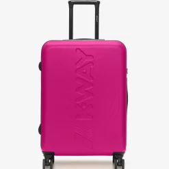 K-WAY Trolley Medium - Luggage Bags - Trolley - Unisex - Pink Peacock-Blue Md Cobalt Sale