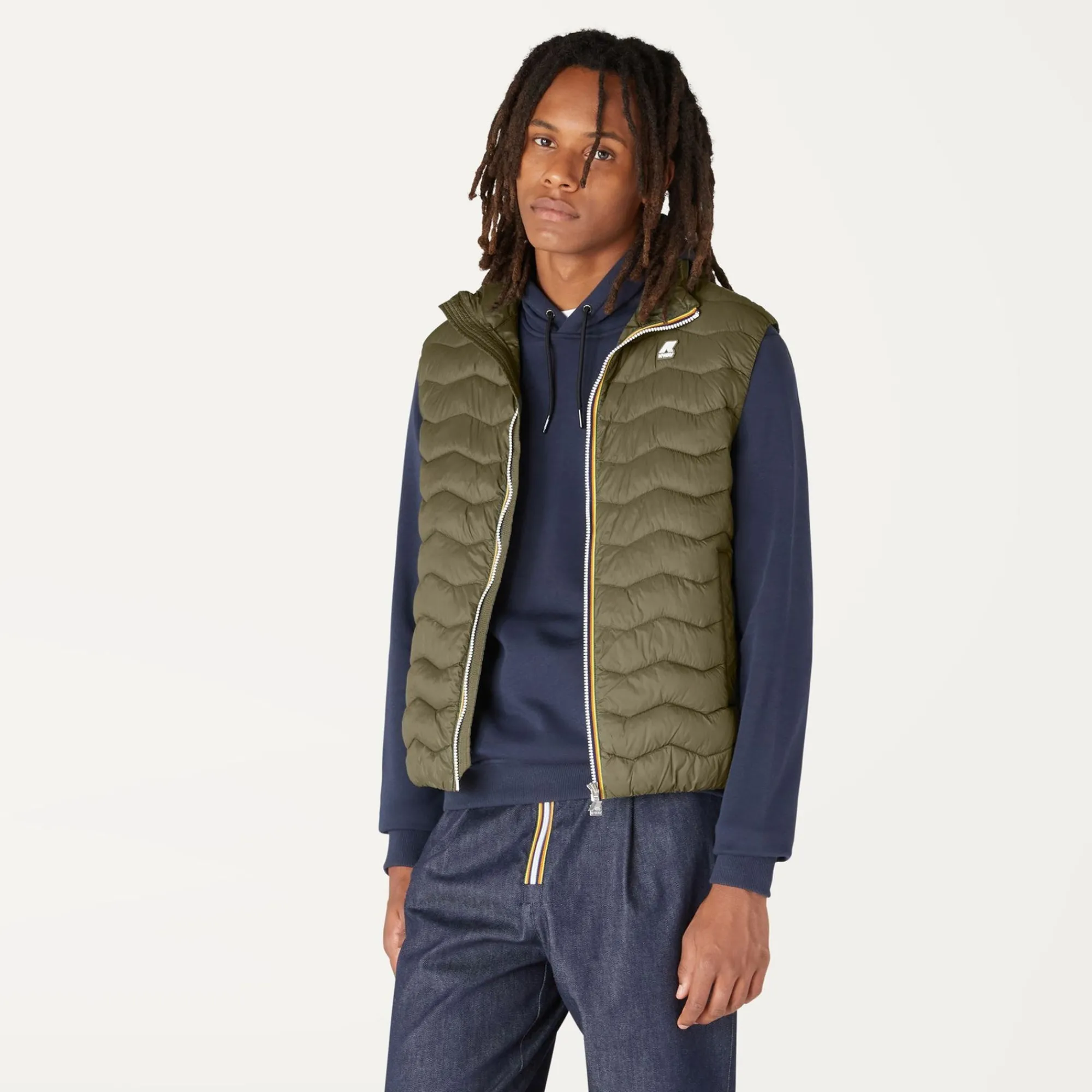 K-WAY Valen Quilted Warm - Jackets - Vest - Man - Green Blackish Store