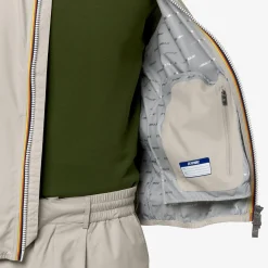 K-WAY Valen Stretch Dot - Jackets - Vest - Man - Beige Lt Hot