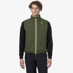 K-WAY Valen Stretch Dot - Jackets - Vest - Man - Green Cypress New