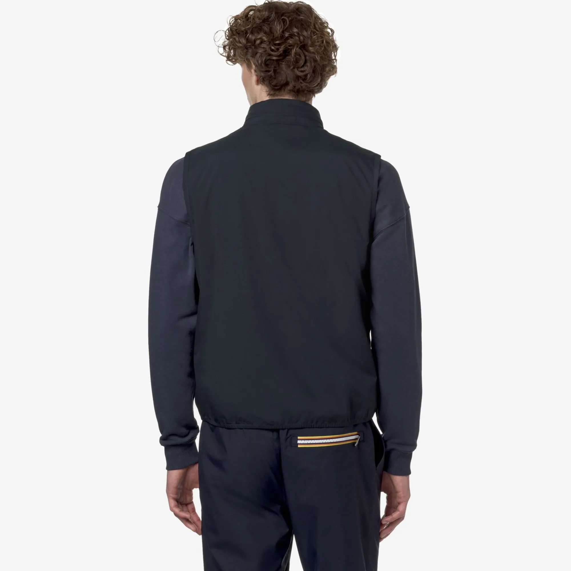 K-WAY Valen Stretch Dot - Jackets - Vest - Man - Blue Depth Best