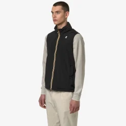 K-WAY Valen Stretch Nylon Jersey - Jackets - Short - Man - Black Pure Cheap