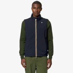 K-WAY Valen Stretch Nylon Jersey - Jackets - Short - Man - Blue Depth Store