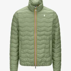 K-WAY Valentine Quilted Warm - Jackets - Short - Man - Green Sage Shop