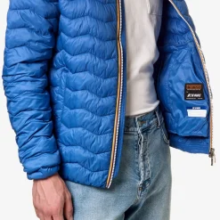 K-WAY Valentine Quilted Warm - Jackets - Short - Man - Blue Royal Marine Flash Sale
