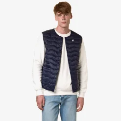 K-WAY Valty Quilted Warm - Jackets - Vest - Man - Blue Depth Best Sale