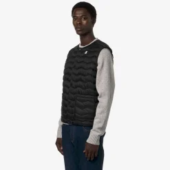 K-WAY Valty Quilted Warm - Jackets - Vest - Man - Black Pure Best
