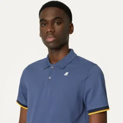 K-WAY Vincent - Polo Shirts - Polo - Man - Blue Indigo Fashion