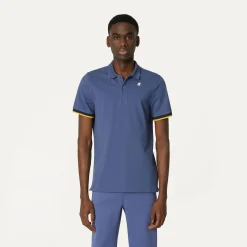 K-WAY Vincent - Polo Shirts - Polo - Man - Blue Indigo Fashion
