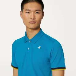 K-WAY Vincent - Polo Shirts - Polo - Man - Turquoise Dk Sale