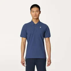 K-WAY Vinnie - Polo Shirts - Polo - Man - Blue Indigo Store