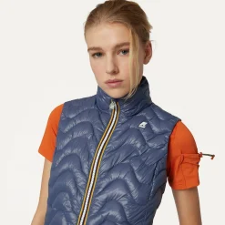 K-WAY Viole Quilted Warm - Jackets - Short - Woman - Blue Indigo Online